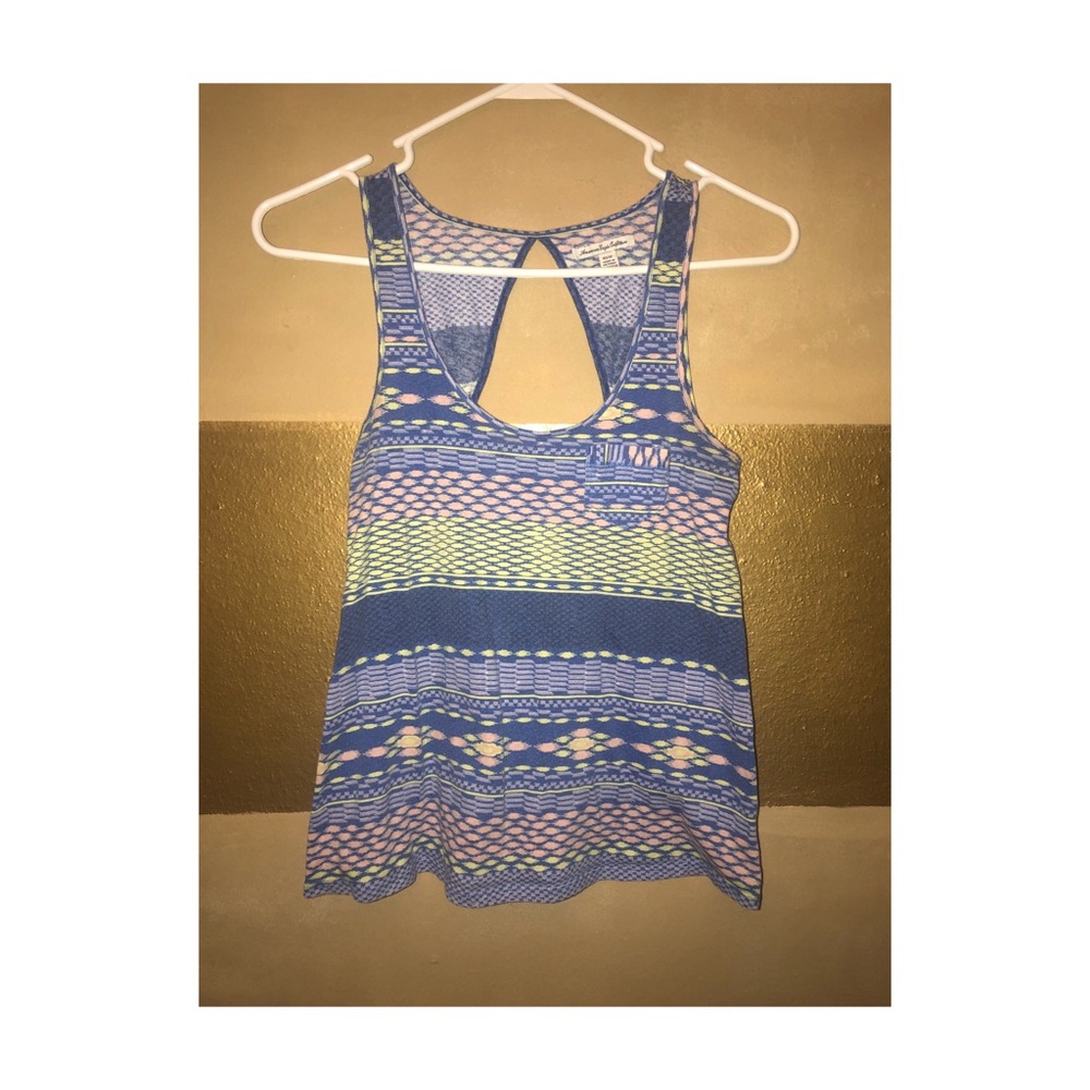 Aztec type printed tank top